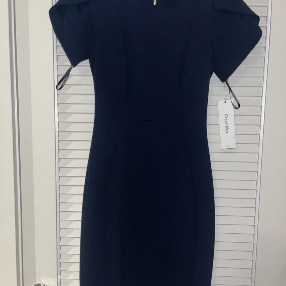 NWT Calvin Klein Navy Blue Women's Dress